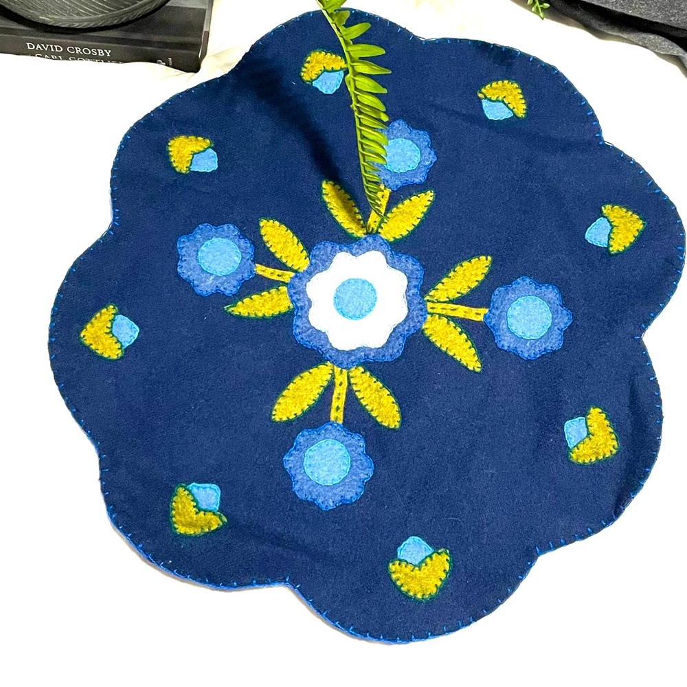 Doily Handmade All Wool Original - One of a Kind